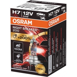12V H7 PIRN 55W PX26D NIGHT BREAKER +200% 1TK OSRAM