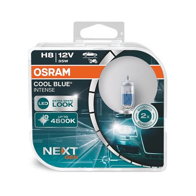 12V H8 PIRN 35W +100% 5000K COOL BLUE INTENSE HCB 2TK OSRAM