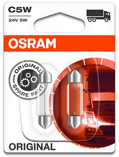 24V SV8.5-8 PIRN 36MM C5W ORIGINAL BLISTER 2TK OSRAM