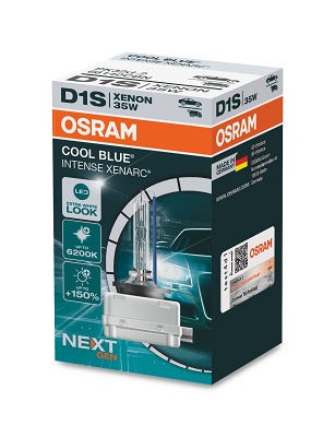 85V D1S XENON PIRN 35W +150% 6200K COOL BLUE INTENSE OSRAM