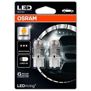 12V T20 LED PIRN 1.5W W3X16D W21W KOLLANE PREMIUM BLISTER 2TK OSRAM