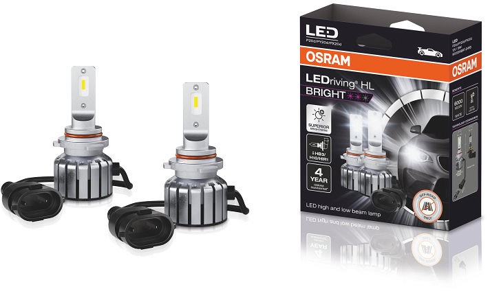 12V HB3 / H10 / HIR1 9005 LED PIRN +300% 19W 1900LM 2TK OSRAM