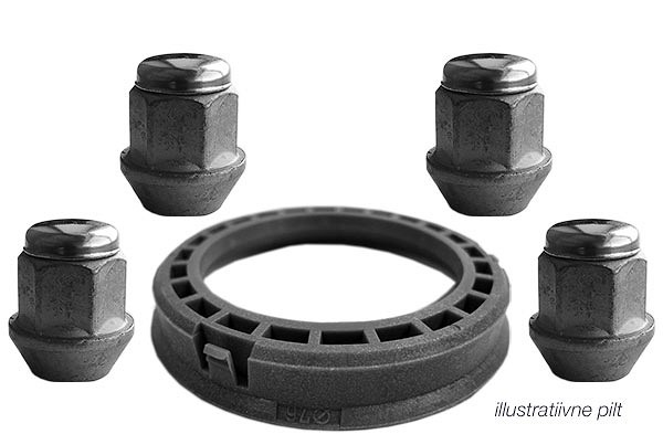 RONAL KIT (SOBITUSRÕNGAS 68.0-56.6 1TK.) + (M12X1.50 / 30 / 19. 4TK.)