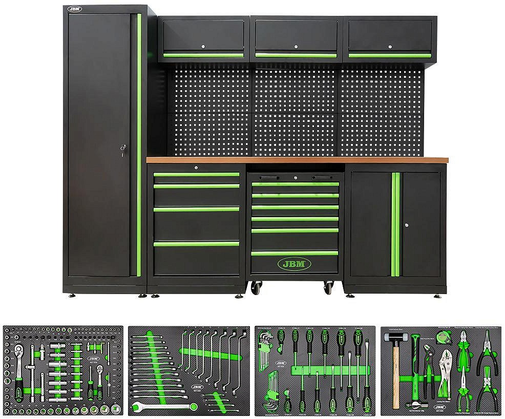 TÖÖKOJA TÖÖKOHA 18-MOODULIT TÖÖRIISTADEGA “MULTIORDER+TOOLS”. MUST / ROH JBM